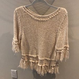 Free people fringe sweater